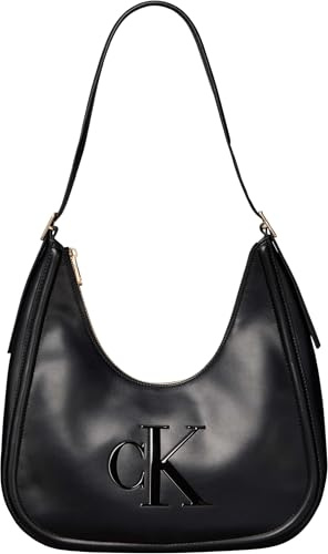 Calvin Klein Bold CK Crescent Bag Lv04f3427g, Crossover Donna, Black (Black), One Size