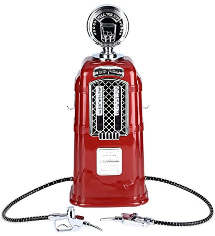 1000cc Double Guns Liquor Pump Gas Station Beer Dispenser Alcohol Liquid Soft Drink Beverage Dispenser Machine Butler Tools (Red)