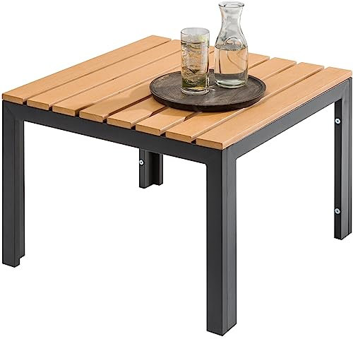 Riess Ambiente Outdoor Garten Tisch Orlando Lounge 60cm schwarz wetterfest Gartentisch Outdoor