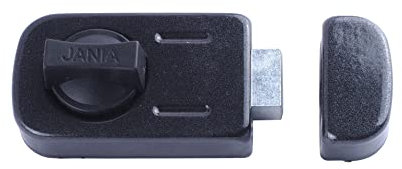 BAUSTER® Serrure supplémentaire de surface 50/60 mm - Verrou supplémentaire pour porte d'appartement - Serrure supplémentaire pour porte - Anthracite