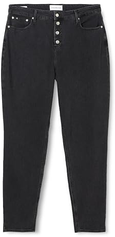 Calvin Klein Jeans MOM Jean Plus J20J222452 Pantalons, Denim (Denim Black), 34W Femme
