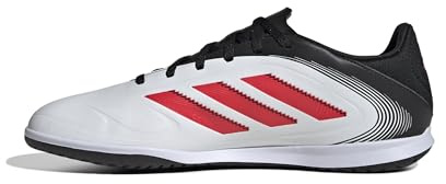 adidas Unisex COPA Pure III Club Indoor Football Boots, Cloud White/Lucid Red/Core Black, 44 2/3 EU