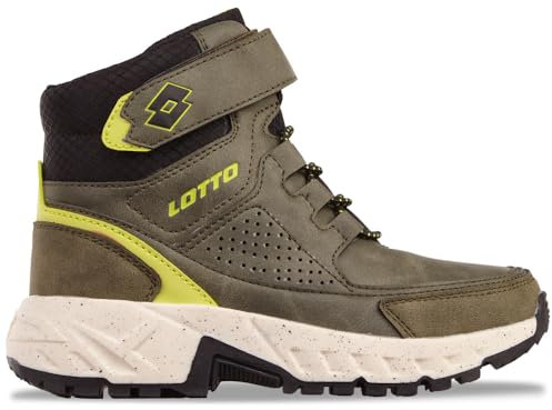 Lotto ALDERTON MID K Halblange Stiefel, Olive/Lime, 35 EU