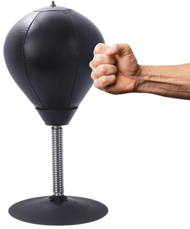 Ballotta Per Punzonatura Di Boxe Da Scrivania - Palla Di Pulizia Con Tazza | Soddisfacente Palla Da Punzonatura | Fun Punching Ball | Aspirazione Per Punzonatura Della Velocità Di Boxe | Forte Palla D