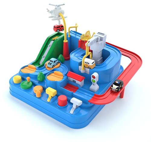 iFunLong Kids Toy for 3 Year Old Boys Car Race Track, Adventure Vehicles Toy Learning and Intelligence Educational Toys Gifts for 3 4 5 6 7 8 Year Old Boys Girls Toddler