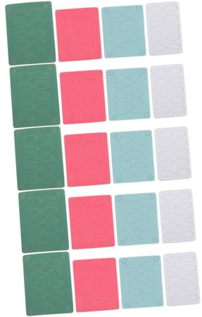 OUNONA 20hojas Herramientas De Manicura Limas De Uñas De Micras De Lija Código De Colores Para Limado Preciso Herramientas Portátiles Para Manicura Casa