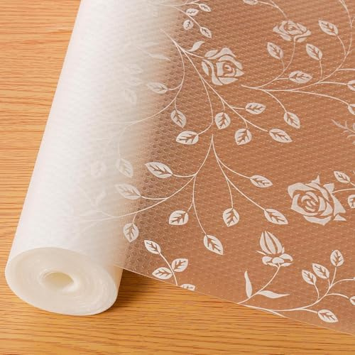 ATHEM Kitchen Cupboard Liner, Non-Slip Drawer Liner for Cabinets & Shelves | Non-Adhesive Shelf Protector, Waterproof EVA Fridge Liner for Kitchen Cabinets, Cupboards and Shoe Racks, 60x900CM