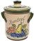 Steinzeug-Schmitt Rumtopf Serie Flora Deutsche Qualität (Inhalt 5 Ltr. - Obstmotiv)