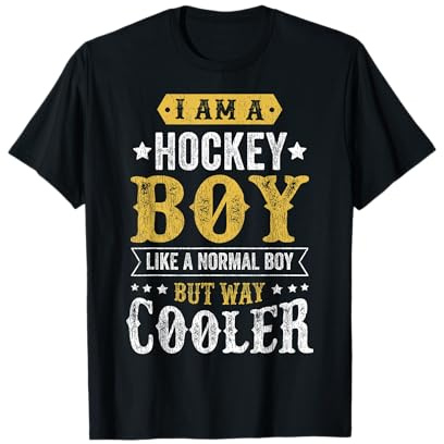 Divertido juego de palabras de hockey niño hockey sobre hielo Camiseta