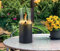 Tischgaslaterne Gaslaterne Gaslampe 0,7 kW mit 190g Stechgaskartuschen Tischkamin Tischlampe Outdoor Gastronomie (Tischgaslaterne mit 2 Kartuschen)