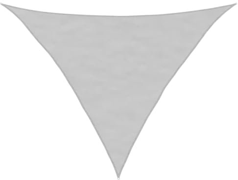 vidaXL Sonnensegel, Sonnenschutz UV Schutz für Balkon Garten Terrasse, Sonnendach Wasserfest, Windschutz Wetterschutz, Hellgrau 5x5x6m 100% Polyester Oxford
