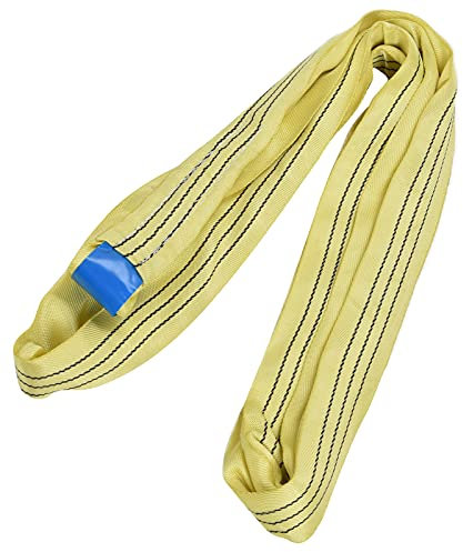 Juroupi Round Sling Soft Lifting Hoist Webbing 3T Endless Strap Accessory for Transportation4 Meters (#1)