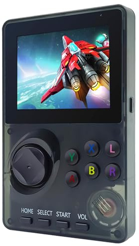 Console de jeu portable rétro pré-chargée 100 jeux 16 bits, console de jeu vidéo conviviale avec écran couleur de 2,8, batterie rechargeable, console de jeu portable pour garçon et fille (noir)
