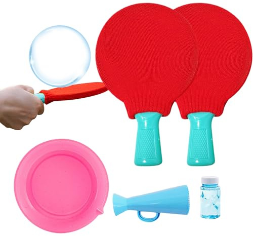 Juguetes de pompas de jabón | Divertido juguete de burbujas de jabón para niños - divertido juego interactivo al aire libre para exteriores - para fiestas en el jardín, jardín, parque de césped