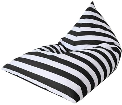 DSFIHJO Funda Puff Funda for puf de Exterior, for Piscina, Flotador, Tumbona, Club Playa, for Eventos, sin Relleno para la Sala de Estar(Black)