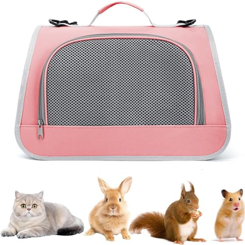 Gxdamxz Small Pet Carrier, Breathable Cat Carrier Bag with Mesh Window, Portable Puppy Carrier for Travel and Outdoor Use