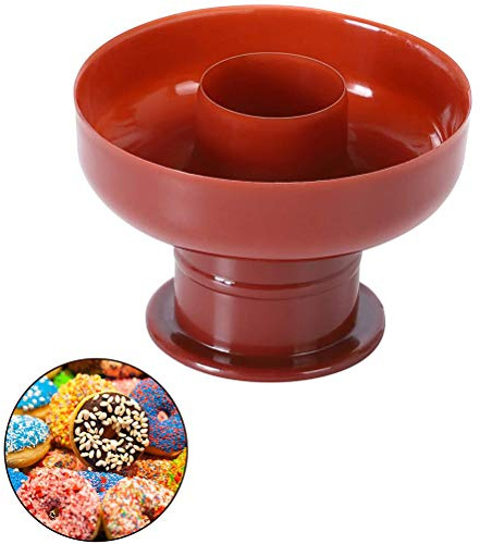 SIXRUN Donutform för Bakning, 3-håls Silikonfri Degskärare (Blandad färg) | PC-material, Brun Färg, DIY-tårtool, Kompatibel med Standardbakplåt