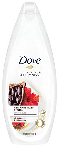 Dove Care Secrets Shower Gel Rich Ritual with Cocoa & Hibiscus Fragrance for Normal to Dry Skin 250 ml