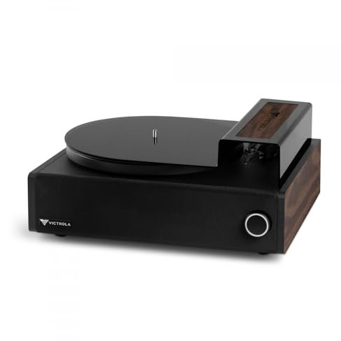 Victrola Premiere V1 Music System – Dual Bluetooth Record Player, Internal Stereo Speakers, Wireless Subwoofer with Vinyl Stream, VPMS-1 System, Espresso