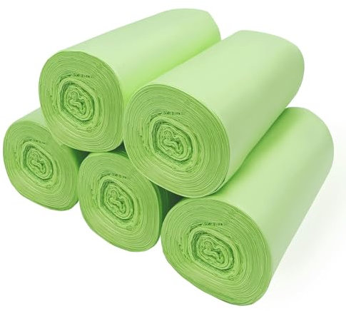 KeenKiD Lot de 120 petits sacs poubelle biodégradables de 3,8 l (vert)