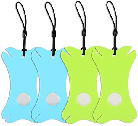 CAINCAY Zeckenkarte mit Lupe, 4 Stück Zeckenkarten für Zecken Zeckenkarte für Kinder, Zeckenkarte für Menschen Kinder Hunde Katzen