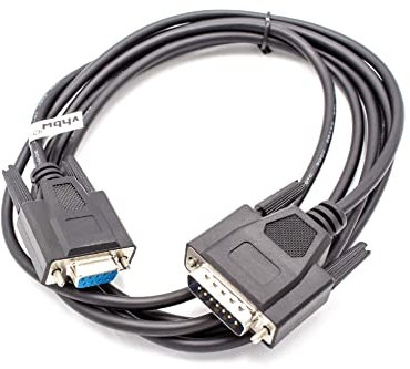 vhbw Programmierkabel RS-232 kompatibel mit Siemens Simatic TP37, TP27, OP37, OP7, OP5 Computer & Peripheriegeräte - Seriell Adapter, 300 cm Schwarz