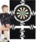 Dart Board Backer - 27 x 40 Inch Dart Board Backer, Splicing Design Wall Pad Protection | Durable Wall Protector, Cork Dart Board Backboard Wall Surround Game Room and Family Lounge