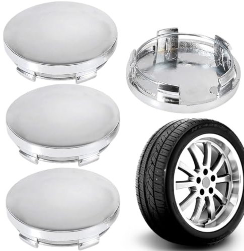 UEIOAVL Tapas centrales para llantas, 4 cubiertas de llanta galvanizadas para cubos de rueda accesorios universales para coche tapacubos (diámetro exterior 60 mm, diámetro interior 56 mm)