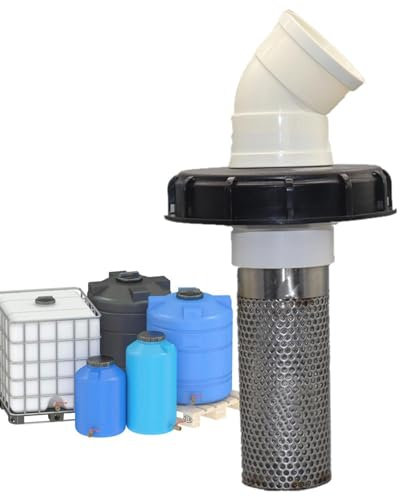 Filtro de entrada de manguera de jardín, cubierta de filtro de cubeta de lluvia, tapa de pantalla de entrada de agua de lluvia, juego lavable para la mayoría de tuercas de barril