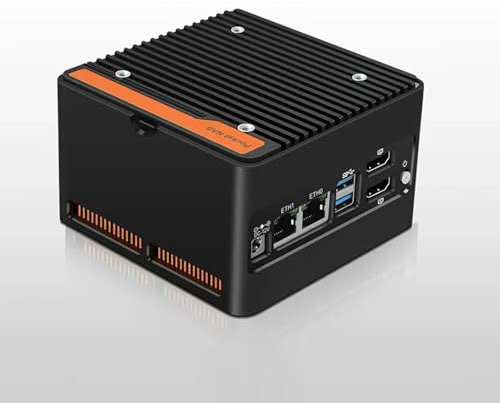 CYMINILMDPC NAS-Server 4 Bay NAS Mini-PC Low Power N100, Dual 2,5 GbE i226V, Mirco-Desktop-Computer Barebone Kein RAM Kein Speicher, Unterstützt Bluetooth 5.4/WiFi7 USB3.2