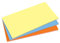 SIGEL MU134 Static Notes , elektrostatisch haftend, keine Klebstoff-Rückstände, gelb, blau, orange, 20x10 cm, 3 Blocks à 100 Blatt