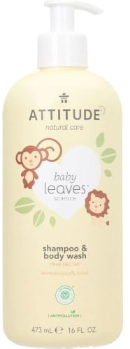 Champú y Gel bebés fragancia Nectar de Pera Attitude 473 ml