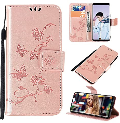 FCHUI for Samsung A14 Case, for Samsung Galaxy A14 Case Women Men Card Slots Magnetic Closure Kickstand Full Protection Premium Leather Flip Wallet Phone 4G/5G Case Cover