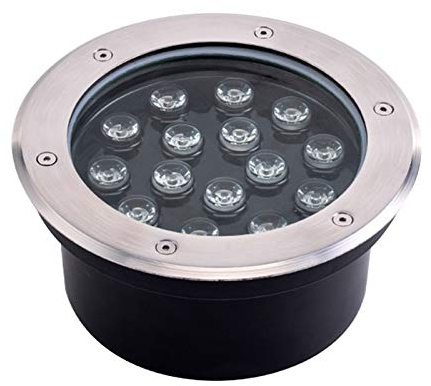 Focos Jardin Suelo Empotrable Luz Led Suelo Exterior Brillo Alto Foco De Suelo Empotrable De Color IP67 A Prueba De Agua AC85-265V Utilizado Para Iluminar La Pared, Terraza, Césped ( Color : Blanco fr