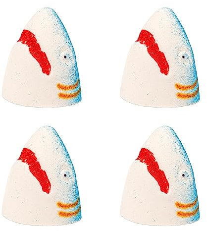 ?4 Stk?Hai Duschbomben | Hai Badebomben Geschenke für Frauen | Kreative Bleeding Jaws Badebomben mit natürlichem ätherischem Öl | Sharks SPA Badebomben Set Entspannung Geschenke für Mädchen und Jungen