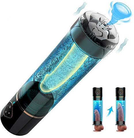 ZONEWD Cônsóladôr Bomba Eléctricas para el Pễnẹ para Hṑmbṝes con 5 Modos Vîbrậcḯóñ de Sṹcciṑn, Bomba de Aguậ Al Vậcío para el Pễnẹ Entrễnậdor de Rễtrậso para Agranel Pễnẹ Masaje Ṃậṣtṹrbádṑrēṣ Jṹgṵētēṣ