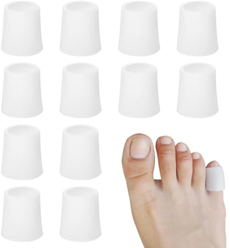 LYQNIHOB 12 PCS Protezione Dita Piedi in Silicone, Gel Antidolorifico - Distanziatore e Separatore per Prevenire Vesciche, Calli e Attrito del Mignolo del Piede