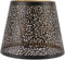 Kelepu Paralume Lampada in Ferro Decorativo, Paralume E27 E26 con Motivo d'Onda per Lampada da Tavolo, Stile Moderno Nero