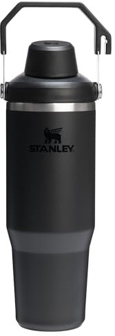 STANLEY IceFlow 2.0 Fast Flow Tumbler with Handle 30 oz | Twist On Angled Spout Lid | Leakproof Water Bottle | Insulated Stainless Steel | BPA-Free | Black 2.0