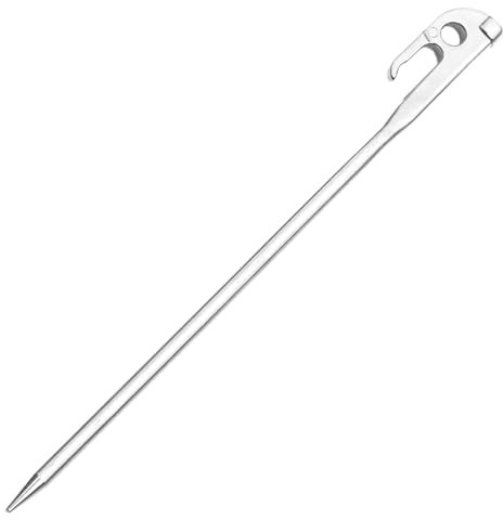 Pruojhw Insertos de Tienda de campaña para Cargas Pesadas, estacas de Suelo, Tarp Stakes Heavy Duty | de Camping de Acero Inoxidable, marcadores de Mochila portátiles para Exteriores