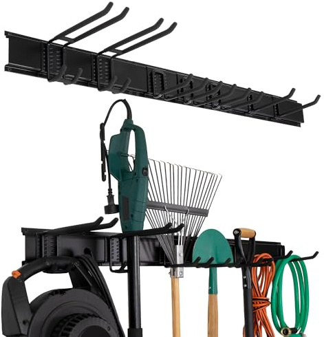 Precision Defined Pannello Porta Attrezzi da Parete (122 cm), robusto Decespugliatore da Muro e Pannelli Appendi Forato Portautensili, sistema Parete per Attrezzi da Lavoro da Giardino