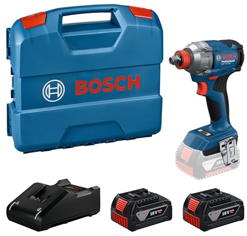 Bosch Professional 18V System Cordless Impact Driver GDX 18-285 (incl. 2X GBA 5.0Ah, GAL 18V-40 Charger, L-Case)
