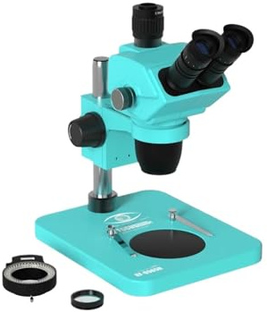 Microscopio stereo trinoculare RF4 6565R HD 6,5-65x for riparazione di telefoni cellulari, lente d'ingrandimento, ampio campo visivo, set strumenti for fotocamera 4K 2K
