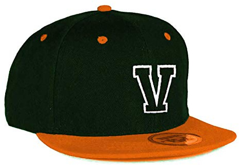 MFAZ Morefaz Ltd ungdom barn vuxen storlek hattar snapback orange platt topp hatt pojke flicka vardaglig baseballkeps A-Z alfabet