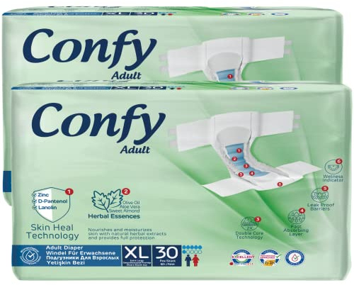 Confy Active Windeln für Erwachsene - Erwachsenen-Windel Inkontinenz Gr.XL 60St