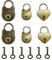 MOAMUN Lot de 6 Cadenas à clé Antiques Vintage Mini Cadenas à clé Ours Coeur Serrures avec clés pour Boîte à Bijoux en Bois Décor de Bagages ton Bronze
