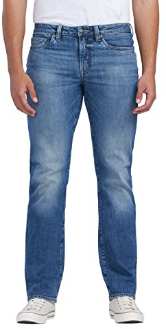 Buffalo David Bitton Jeans da Uomo con Guida Dritta Rilassata, Increspato e Levigato, 40W x 30L