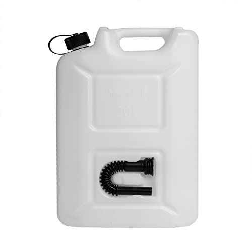 hünersdorff Tanica per carburante, professionale, 20 l, per benzina, diesel e altre merci pericolose, approvazione ONU, Made in Germany, produzione certificata TÜV, naturale