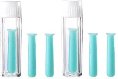 2 Pcs Silicone Contact Lens Inserter Contact Lenes Suction Holder Contact Lens Remover Tool with Storage Case for Family Travel