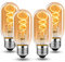 BNITITU Edison LED Vintage Glühbirne, Dimmbar Glühbirne E27 4W LED Warmweiss, Glühbirne E27 Vintage Edison Ideal für Nostalgie und Retro Beleuchtung - Bernstein - 4 Stück（T45 HPS）